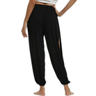 Women Fashion Yoga Pants High Waisted Slit Wide Leg Haren Pants Gym Leggings Casual Solid Hollow Workout Trousers Gym Home Wear -