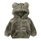 Thicken Warm Girls Winter Coat Cartoon Long Sleeve Hooded Coat for Girls Fashion Solid Color Kids Coat 1-6 Years -