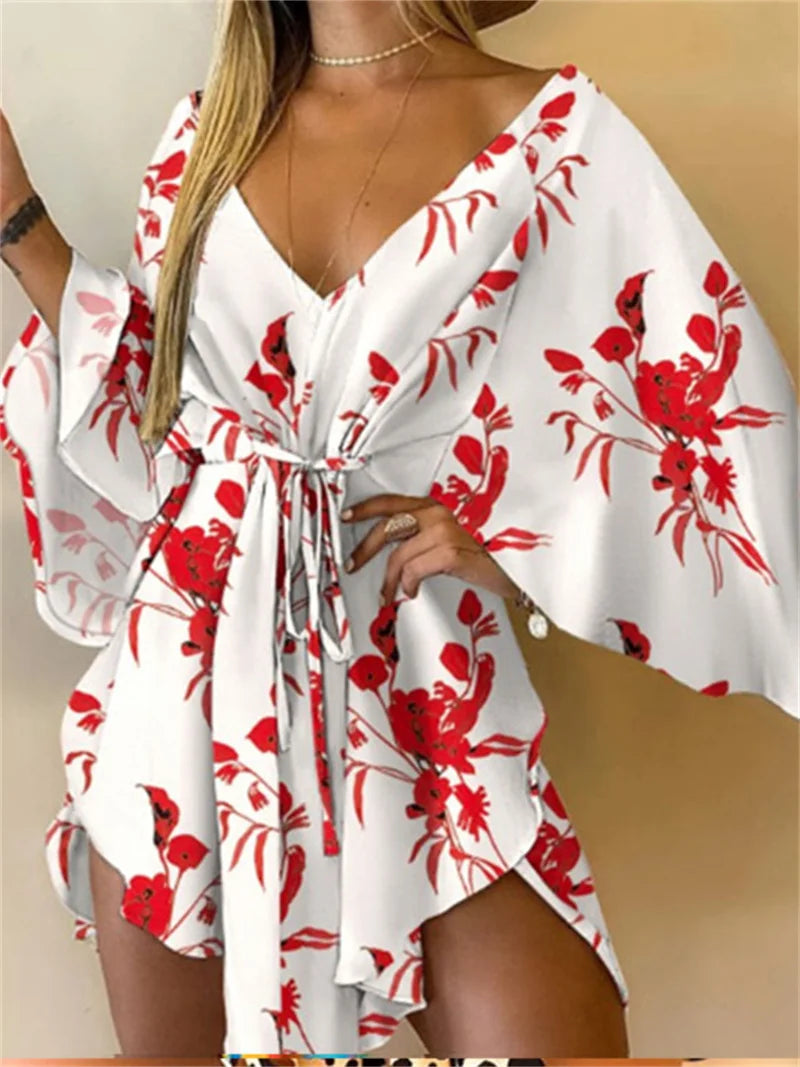 Women V-Neck Dress -