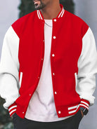 Get stylish with this multi-color streetwear baseball jacket for both men and women. -