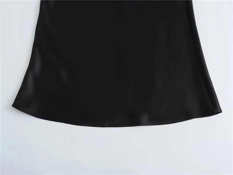 Elevate your wardrobe with this high-waisted satin skirt for women—perfect for adding a touch of elegance to any outfit! -