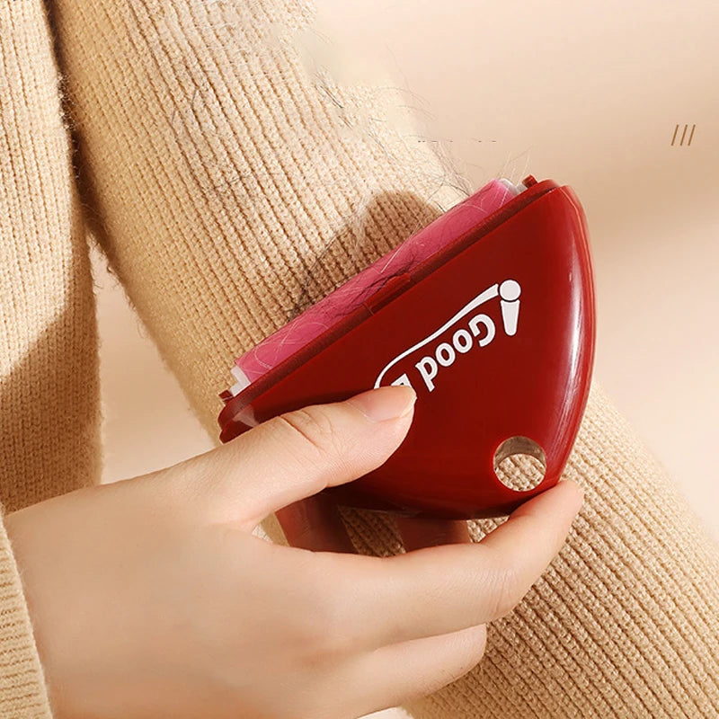 Effortlessly remove pet hair from clothes with this washable, reusable sticky roller—ideal for keeping your garments clean and fur-free! -