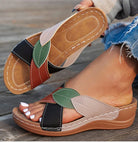 Women's Sandals 2025 Summer Shoes Woman Mix Color Heels Sandals Summer Women Slippers Elegant Heeled Footwear Chaussures Femme -