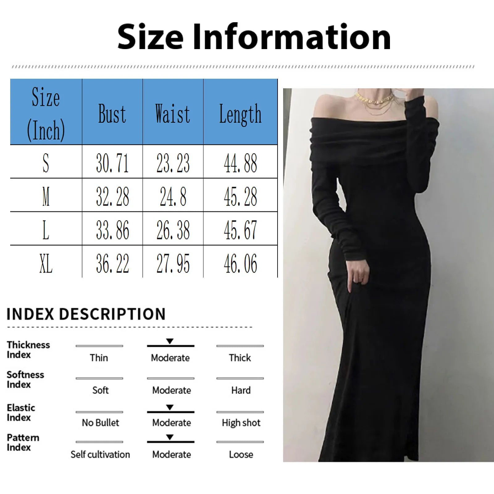 One Shoulder Long Sleeve Dress -