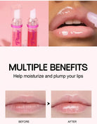 Lip Plumping Booster Lasting Sexy Plumper Glitter Red Nude Lipstick Liquid Waterproof Moisturize Oil Lipgloss Makeup Lip Care -