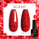Explore your creativity with this comprehensive set of 129 colors of 7ML nail gel polish. Perfect for nail art enthusiasts, these semi-permanent colors allow for endless possibilities and stylish designs. -