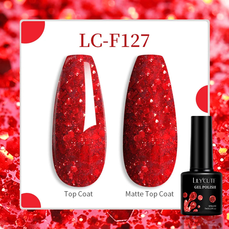 Explore your creativity with this comprehensive set of 129 colors of 7ML nail gel polish. Perfect for nail art enthusiasts, these semi-permanent colors allow for endless possibilities and stylish designs. -
