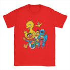 Show off some fun vibes with this men's Sesame Street novelty cotton tee! -