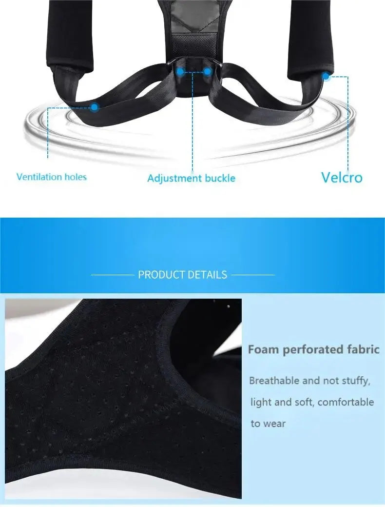 Achieve better posture and body shaping with this unisex back posture correction belt—designed to support your back and improve your overall alignment. -