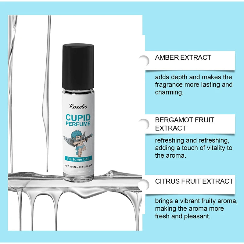 Cupid Cologne Men's Perfume Lasting Charm Temptation Attract The Opposite Sex Dating Body Spray 50ml Ambergris Portable Perfume -