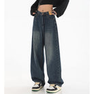 Embrace timeless style with these female classic retro high-waist baggy jeans—perfectly combining comfort and vintage flair! -