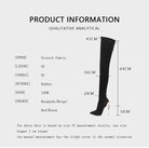 Arden Furtado 2025 Autumn Stretch boots Metal stiletto heels Over the knee boots Pointed Toe Super high heel thigh high boots 41 -