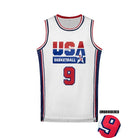 Men's Embroidered Team USA Basketball Jerseys (Throw Back) -