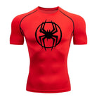 Men's Spider-man pattern compression shirt -