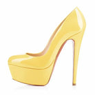 Women Pumps Stiletto Sexy Platform Round Toes 14cm Extremely Stripper Pole Dance High Heels Party Dress Wedding Shoes Large Size -