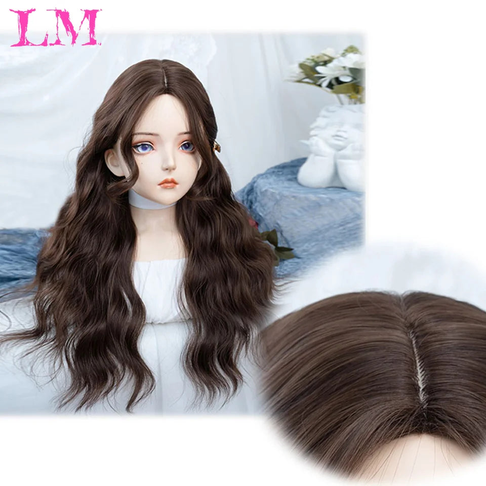 Elevate your style with this 38-inch long ombre brown, red, and blonde highlight straight lace front wig. Perfect for a chic and trendy look, this wig offers versatility and glamour for various occasions. -
