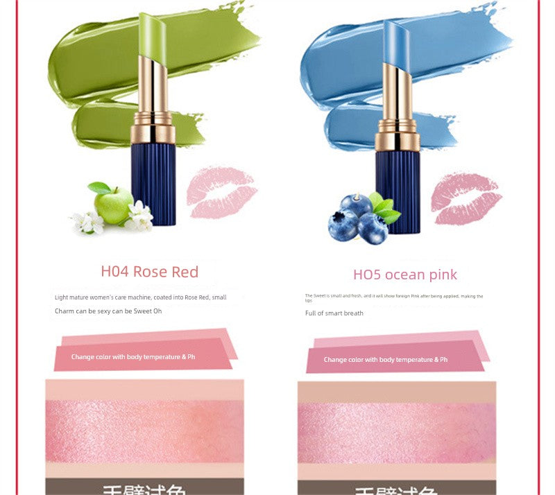 Weimeixiu Life Makeup Plant Color-Changing Lipstick Nourishing Moisturizing No Stain on Cup Not Easy to Fade Pregnant Women Can Use Lipstick -
