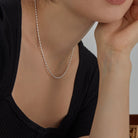 Sterling Silver Necklace Shiny -