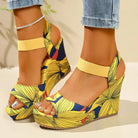 Shoes for Women 2025 New Women Wedge Sandals Retro Ethnic Printing Platform Sandals Ladies Casual Comfortable Outdoor Sandals -