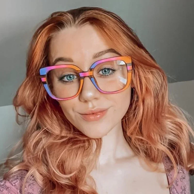 Vintage Anti Blue Light Optical Cat Eye Sexy Ladies Glasses Women Luxury Brand Designer Trend Myopia Prescription Eyewear Frame -