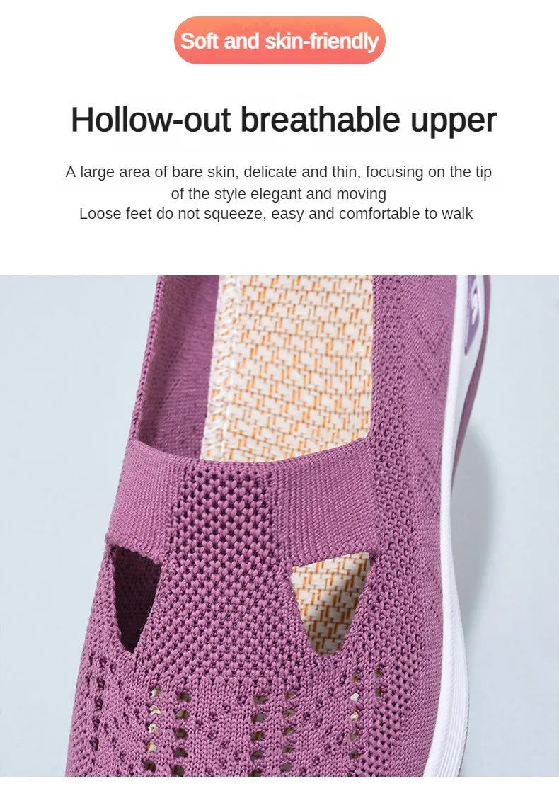 Women's Shoes Summer 2025 Casual Sneakers Breathable Slip On Walking Shoes Lightweight Outdoor Flat Sports Free Shipping -