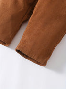 Dress your toddler boy or girl in cozy style with these brown corduroy strap pants—perfect for everyday comfort and cuteness 0-3 Years! -