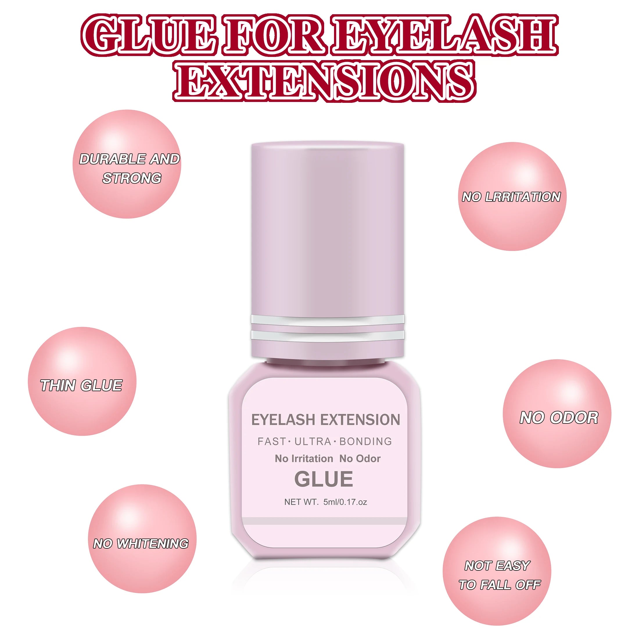 Eyelash Extension Glue 5ml Fast Dry Individual Lashes Glue False eyelash glue Lash Extension makeup tool DIY Cluster Lash Glue -
