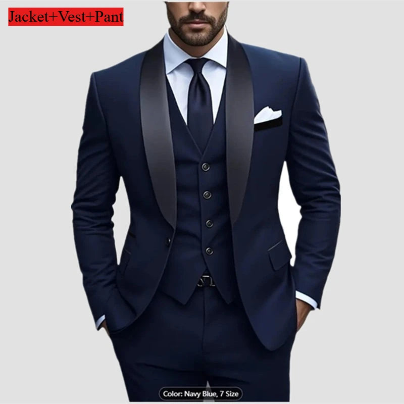 Men Formal Slim Fit Tuxedo -