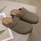Evshine 2024 Women Cork Slides Classic Clogs For Women Fashion Mules Indoor Home Cork Suede Slippers Outdoor Soft Beach Slippers -