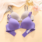 FINETOO Sexy Wire Free Push Up Underwear For Women Seamless Deep V Cup Bras Adjustable Comfort Bralette Female Backless Lingerie -