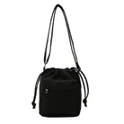 Carry your essentials in style with this cute middle shoulder drawstring bucket bag—a versatile and fashionable accessory for women on the go! -