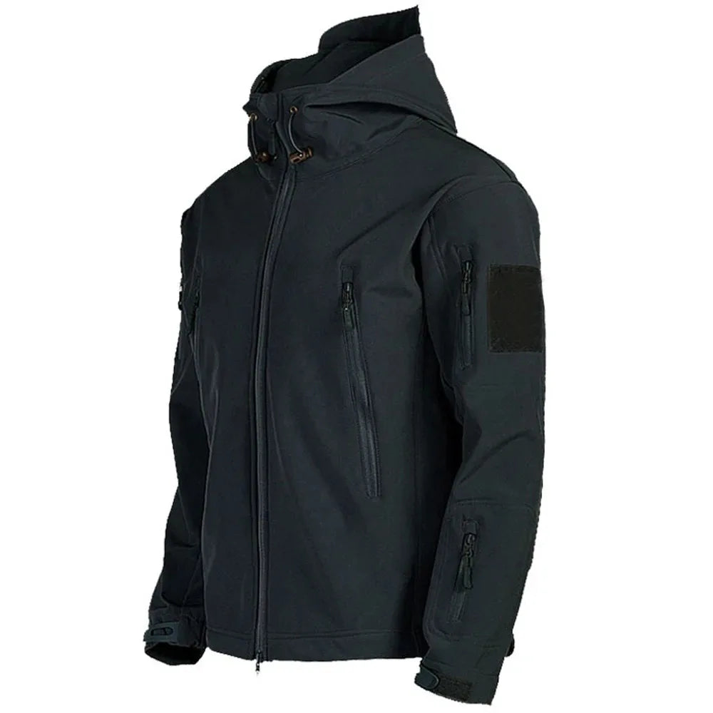Stay prepared for any weather conditions with this tactical windproof and waterproof jacket for men. This versatile and durable jacket is perfect for outdoor activities and ensuring optimal protection from the elements. -
