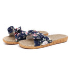 Ladies' Bohemian Style Bow Flower Linen Slippers Sandals Beach Shoes Home Shoes Beach Slippers Indoor Non Slip Shoes 2024 -