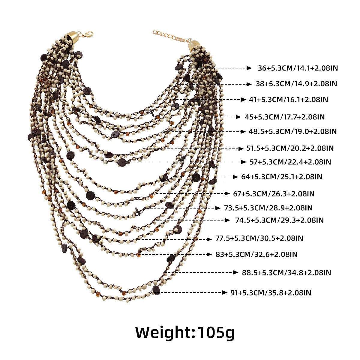 Multi-layered Handmade Necklace for Women -