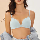 FINETOO Sexy Wire Free Push Up Underwear For Women Seamless Deep V Cup Bras Adjustable Comfort Bralette Female Backless Lingerie -