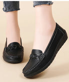 Shoes Women 2025 New Loafers Slip On Flats Leather Shoes Woman Comfortable Flat Shoes Women White Zapatos Mujer Women's Footwear -