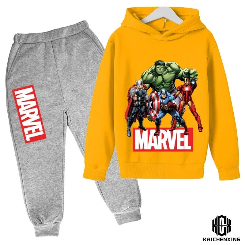 Marvel- Super Heros Hooded Pants Suit for Children -