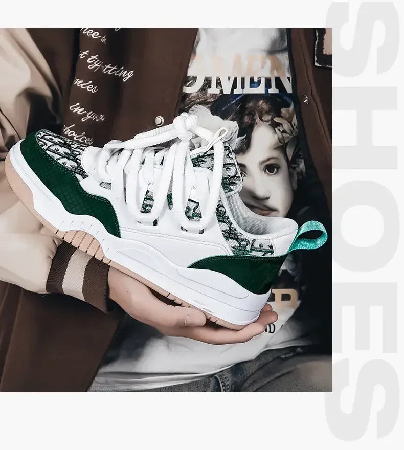 Big Size 36-47outdoor Trendy Couple Style Walking Shoe Student White Board Men's Sneakers Running Hiking Tennis Boy Shoes Casual -