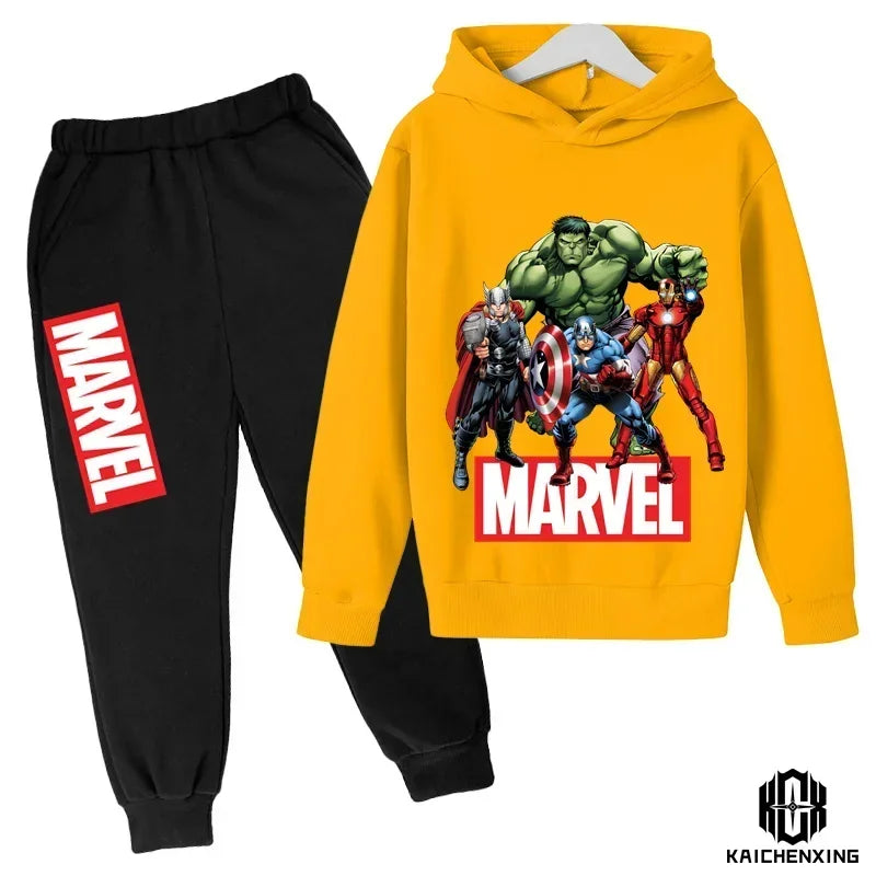 Marvel- Super Heros Hooded Pants Suit for Children -