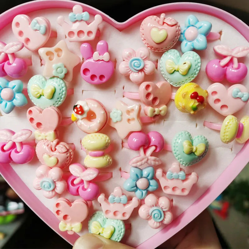 10pcs/lot Children's Cartoon Rings -