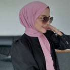 Experience effortless style and full coverage with this ready-to-wear instant hijab—featuring a secure fastener design, perfect for Muslim women seeking comfort and elegance! -