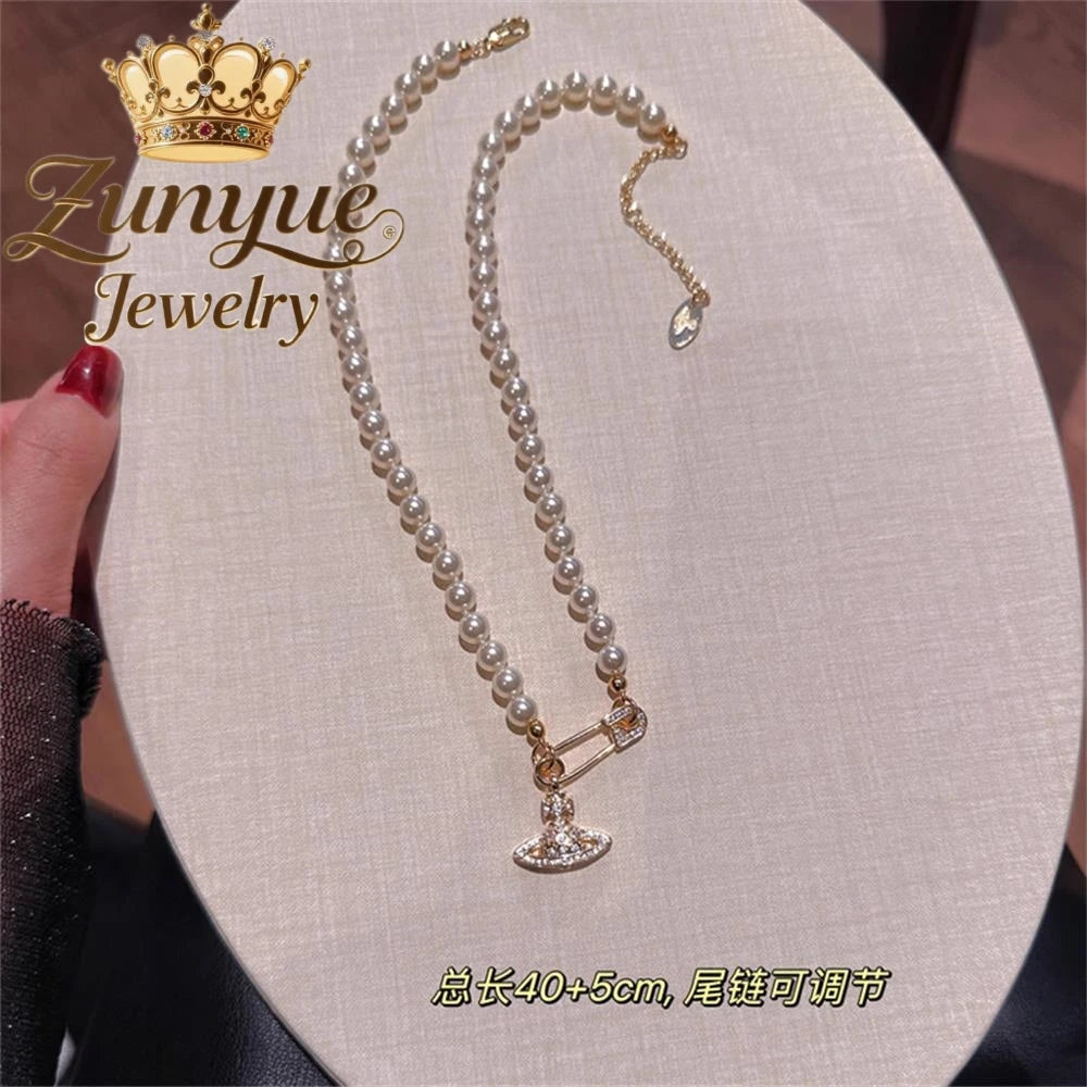Natural Freshwater Pearl Necklace Exquisite High-end -
