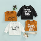 Citgeett Autumn Infant Baby Girls Boys Sweatshirts Letter Print Long Sleeve Pullovers Spring Casual Tops Clothes -