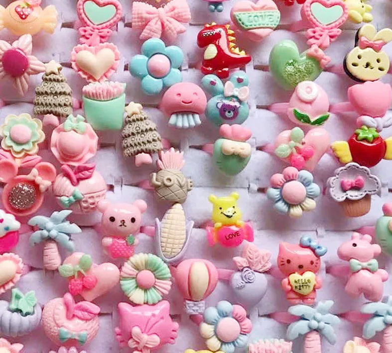 10pcs/lot Children's Cartoon Rings -