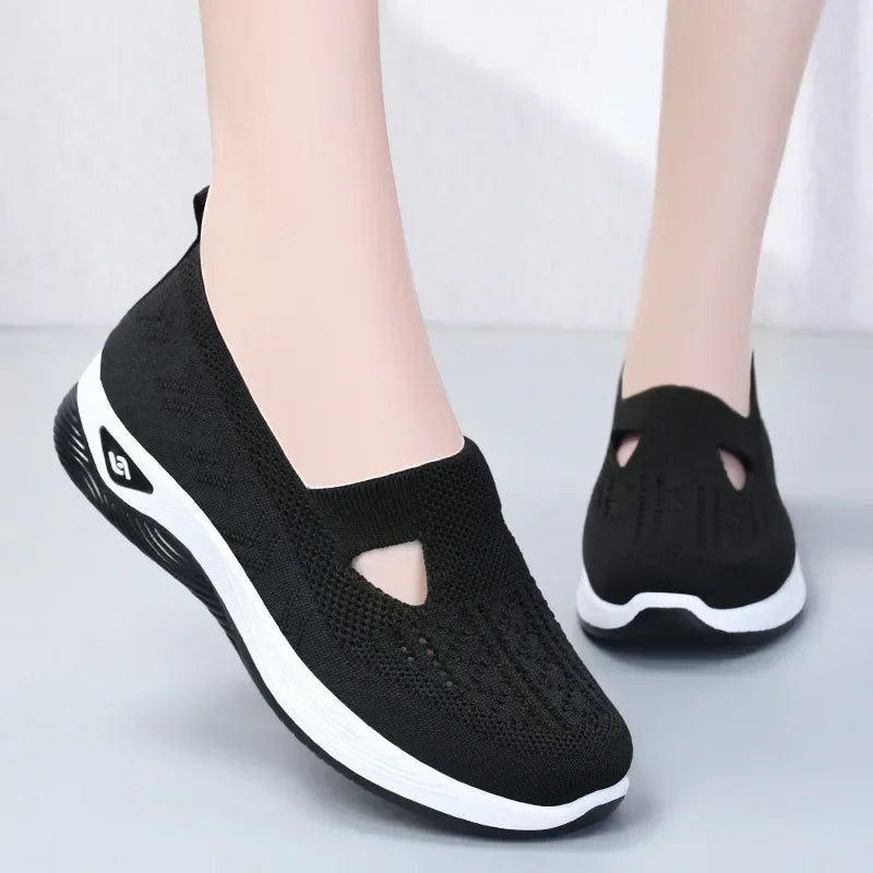 Women's Shoes Summer 2025 Casual Sneakers Breathable Slip On Walking Shoes Lightweight Outdoor Flat Sports Free Shipping -