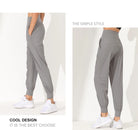 Woman Yoga Pants Loose Slim Quick-Dry Yoga Pants Pleated Hem Bound Running Fitness Capris Pockets Jogging Pants Sports pants -