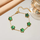 Lucky Five-Petal Flower Bracelet -