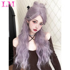Elevate your style with this 38-inch long ombre brown, red, and blonde highlight straight lace front wig. Perfect for a chic and trendy look, this wig offers versatility and glamour for various occasions. -