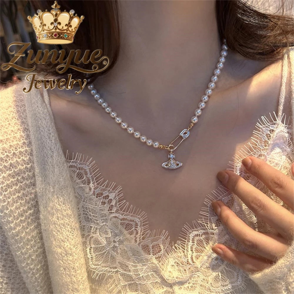 Natural Freshwater Pearl Necklace Exquisite High-end -