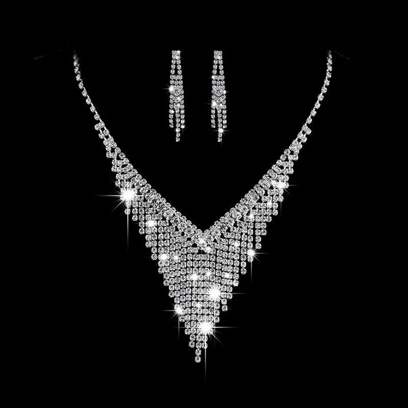 Women's Necklace Earring Set -